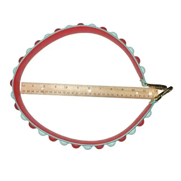 Fendi Multicolor leather bag strap with gold-tone hardware. - Picture 5 of 15